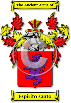 Espirito santo Family Crest Download (jpg) Legacy Series - 150 DPI